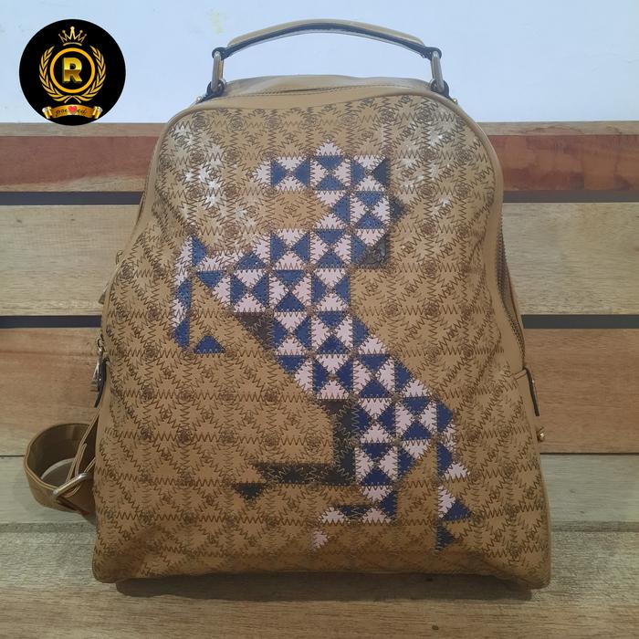 Tas Ransel Lapalette Original Light Brown Colour