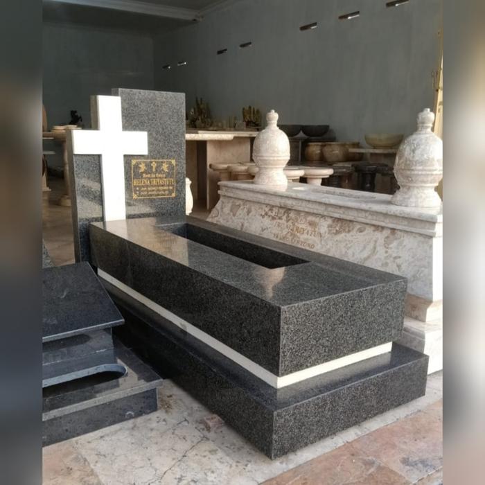 Kijing Makam Kristen Batu Granit Impala Asli Batu Alam Kwalitas Terbaik ( custom )