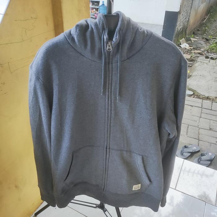 hoodie zipper sherpa SPAO dark grey