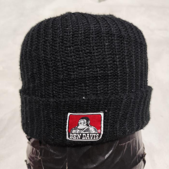 topi beanie kupluk rajut ben Davis hitam bekas