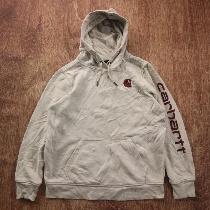 Hoodie Carharrt Spill Out Putih