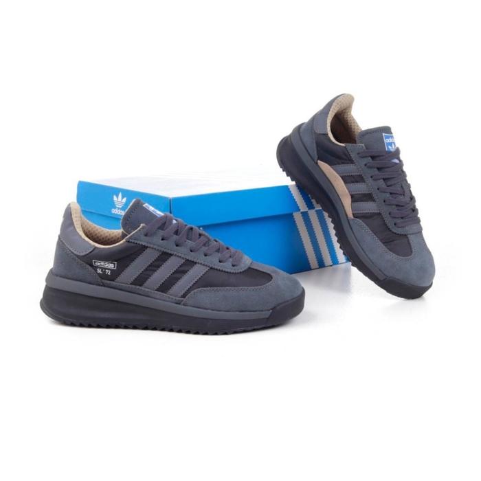Sepatu Adidas SL 72 RTN Dark Grey Black