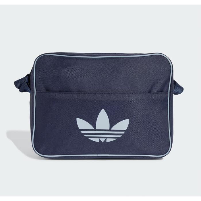 (100% ORIGINAL) Adidas Adicolor Classic Airline Bag Night Indigo Blue Trefoil Tonal Logo Sling Bag C
