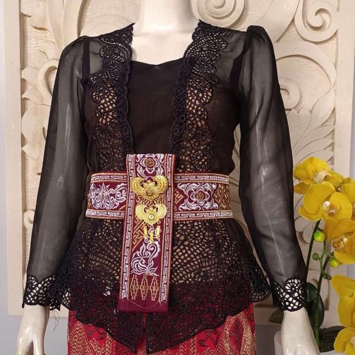 [ TERMURAH ] Kebaya jadi bordir kerawang warna hitam || kebaya bordir terbaru || Kebaya bordir bali 