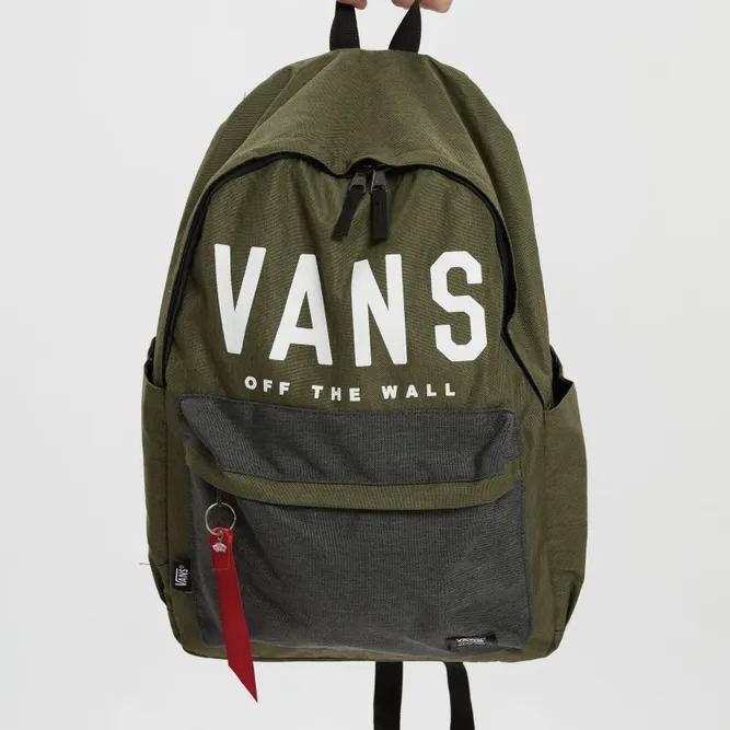 Backpack Vans Big Logo Green | Tas Ransel Vans | Tas Punggung | Tas Bahu | Tas Gendong | Unisex | LI