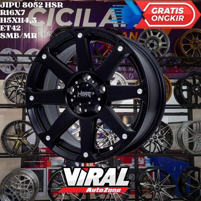 Velg Mobil R16 untuk Innova Rush Xtrail dll HSR JIPU HSR Ring 16 Hitam dop Murah