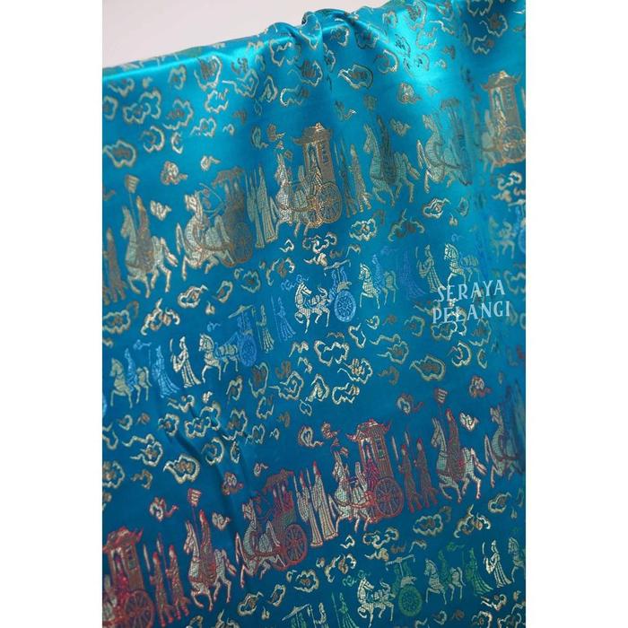[ TERMURAH ] [METERAN] SATEN CINA Motif Kereta | Baju Cheongsam | Kain Meteran | Fashion | Chongsam 