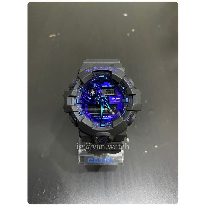 Casio Gshock GA 700VB-1 / GA700VB-1 Virtual Blue ORIGINAL