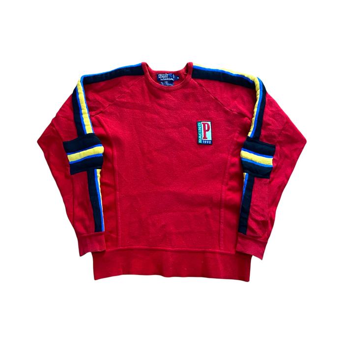RARE Vintage 90s Polo Racing 1992 By Polo Ralph Lauren Knit Sweater