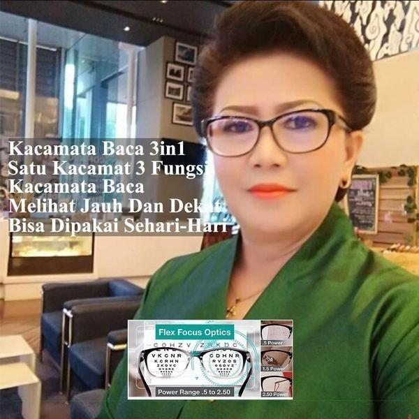 KACAMATA 3 IN 1 - KACAMATA Baca Plus Auto All In One Focus One Power