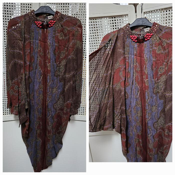 dress kaftan sutra asli baju premium Muslim Wanita Gamis Pesta Kondangan Mewah