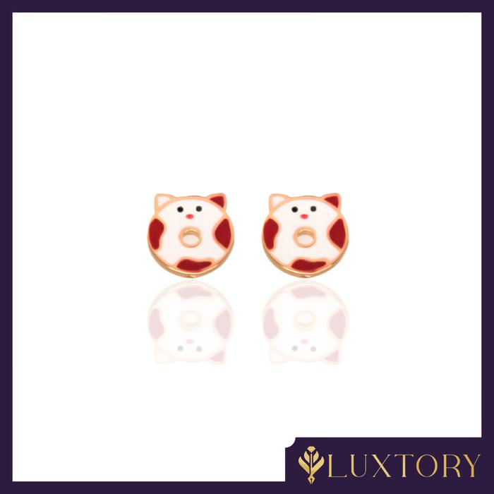 Anting Emas Tauge Model Donuts Kadar 6K
