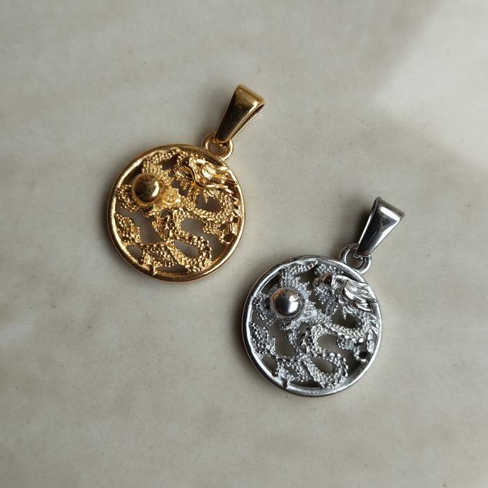 Liontin Stainless Steel Naga Mustika - Dragon ball - Shio Naga
