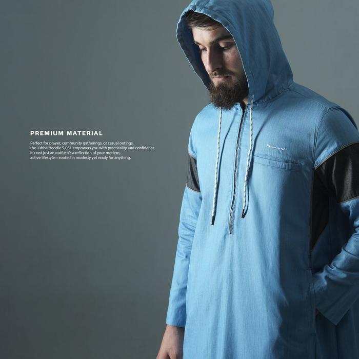New Jubah Hoodie Samase Premium | Jubah Gamis Pria Hoodie Lengan Panjang - Elegan Stylish Kekinian