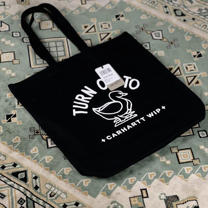 CARHARTT STAMP TOTE BAG BLACK
