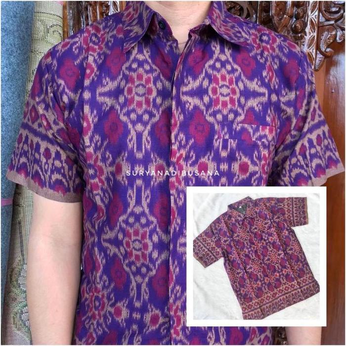 [ TERMURAH ] Baju Endek Pria Murah | Kemeja Endek Bali (FURING)