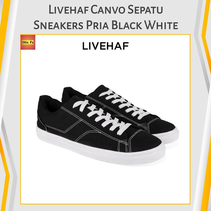 Livehaf Canvo Sneakers Black White