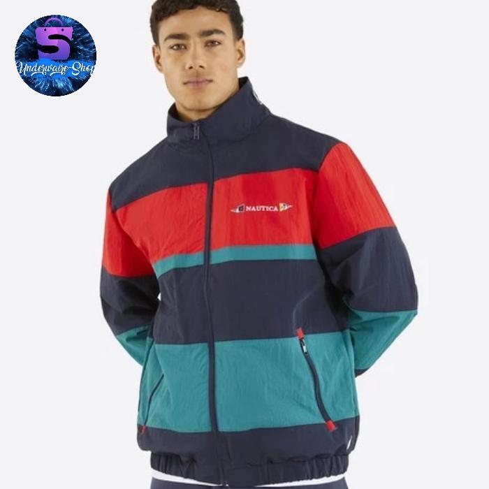 jaket nautica pria erebus fz jaket (47257459) multicolor original 100%