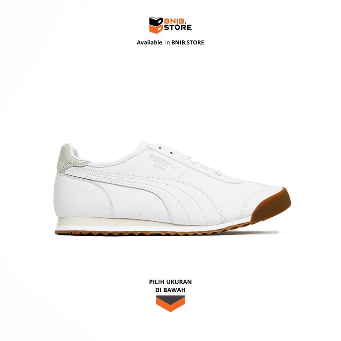 Sneakers Lifestyle Pria Puma Roma OG LTH White [393292 01] Original