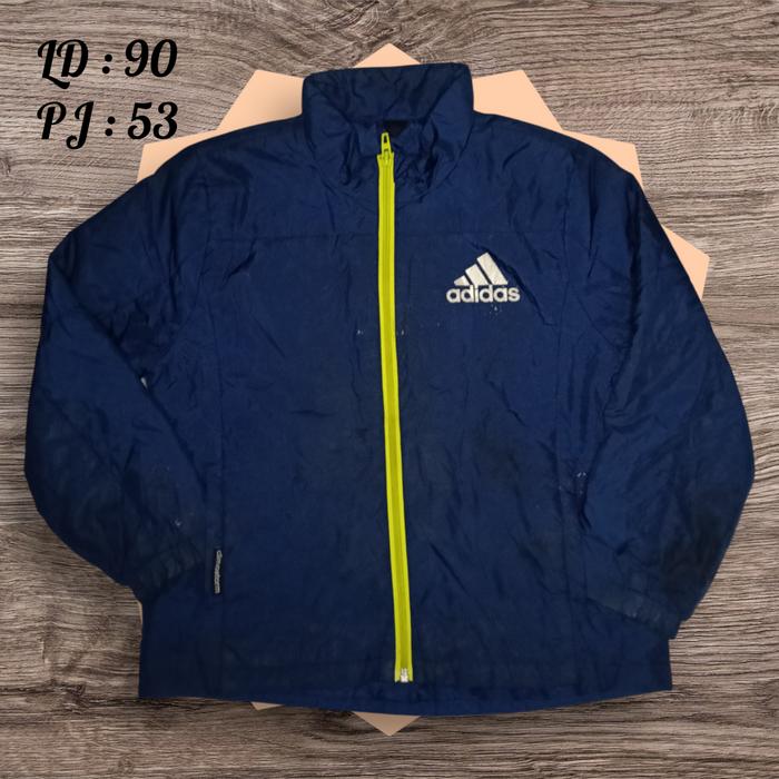 (Preloved) Jaket Adidas Kids Original - Navy Blue