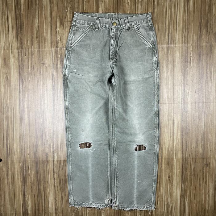 Carhartt Carpenter Mos Green Work Pants Size 32