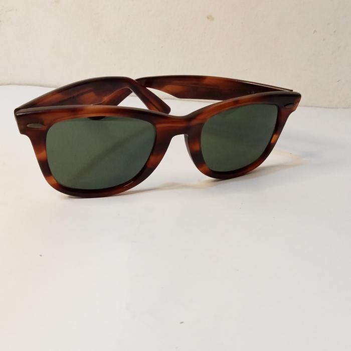 Rayban wayfarer B&L USA original tertoise lensa G15 size 50-22