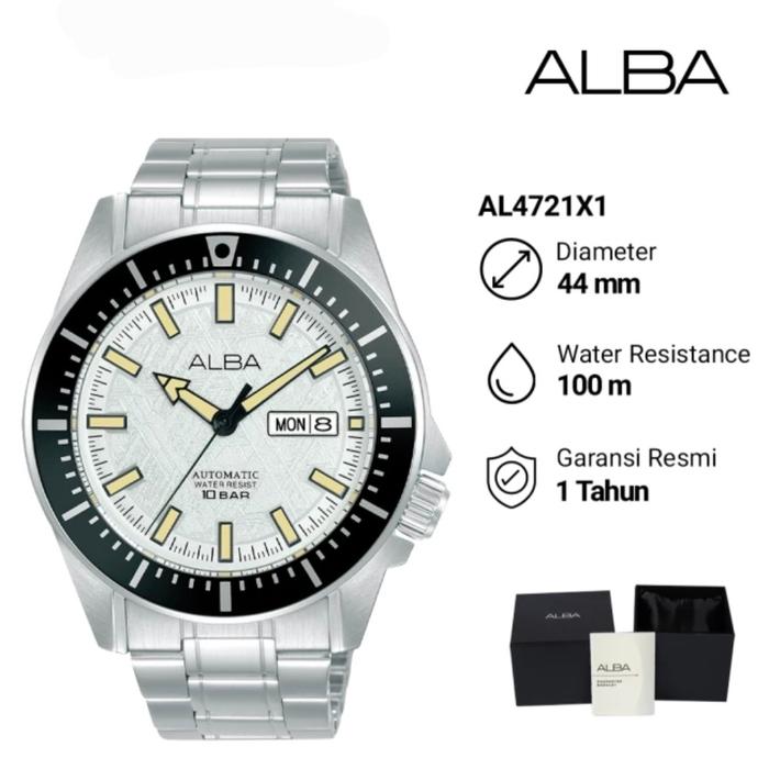 Jam Tangan Pria Alba Autonatic AL4721X1 Original Garansi Resmi