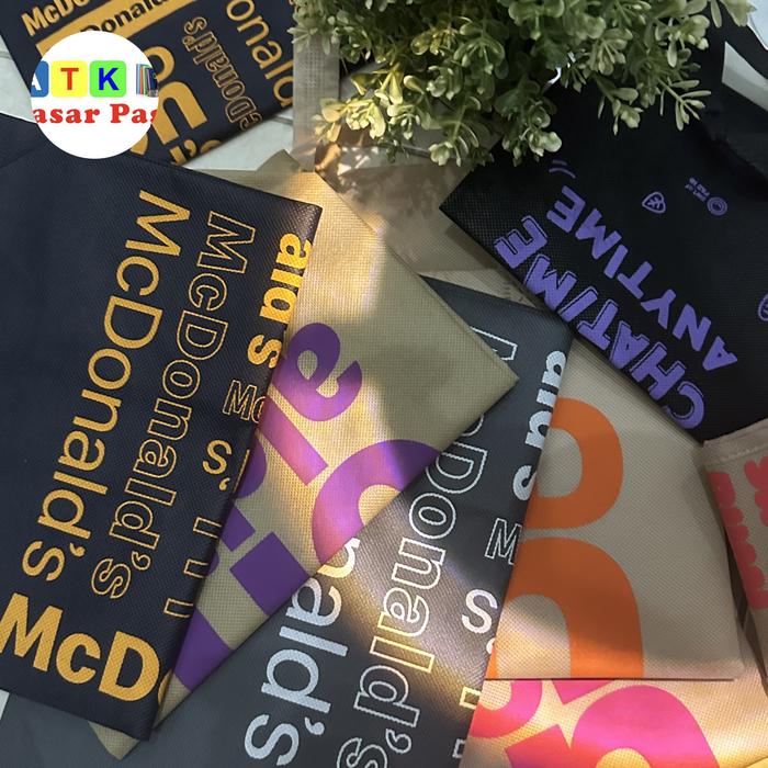 Tas Totebag mcd chatime janji jiwa reusable bag