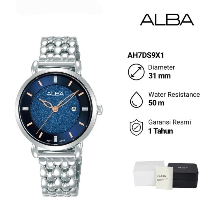 Jam Tangan Wanita Alba AH7DS9X1 Original Garansi Resmi