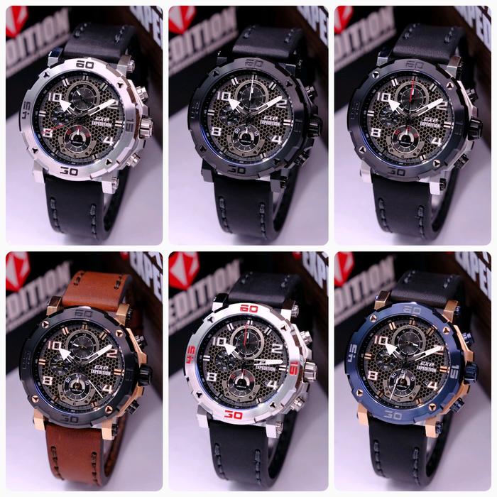 JAM TANGAN EXPEDITION E6769 EXP6769 PRIA LEATHER ORIGINAL. GARANSI RESMI 1 TAHUN