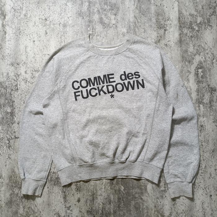 Comme Des Fuckdown Ssur Streeteear Crewneck