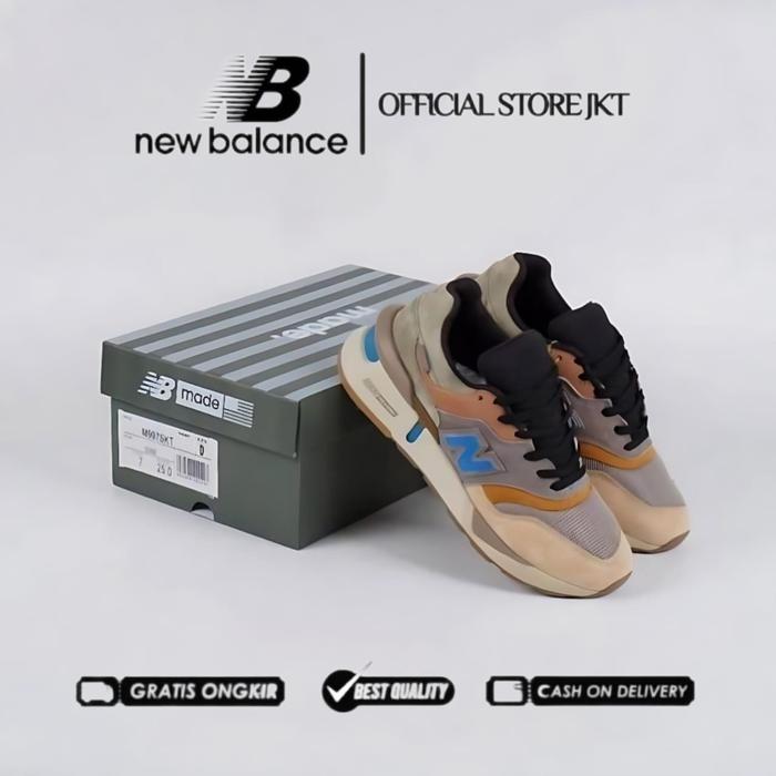SEPATU NEW BALANCE 997s X KITH NONNATIVE BROWN 100% BNIB - 39