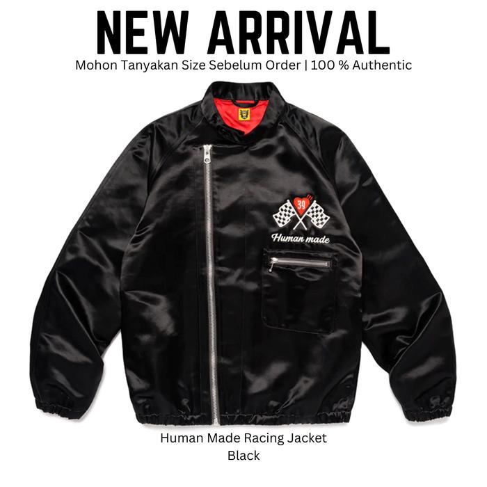 Human Made Racing Jacket Black | Jaket Pria Original 100 %
