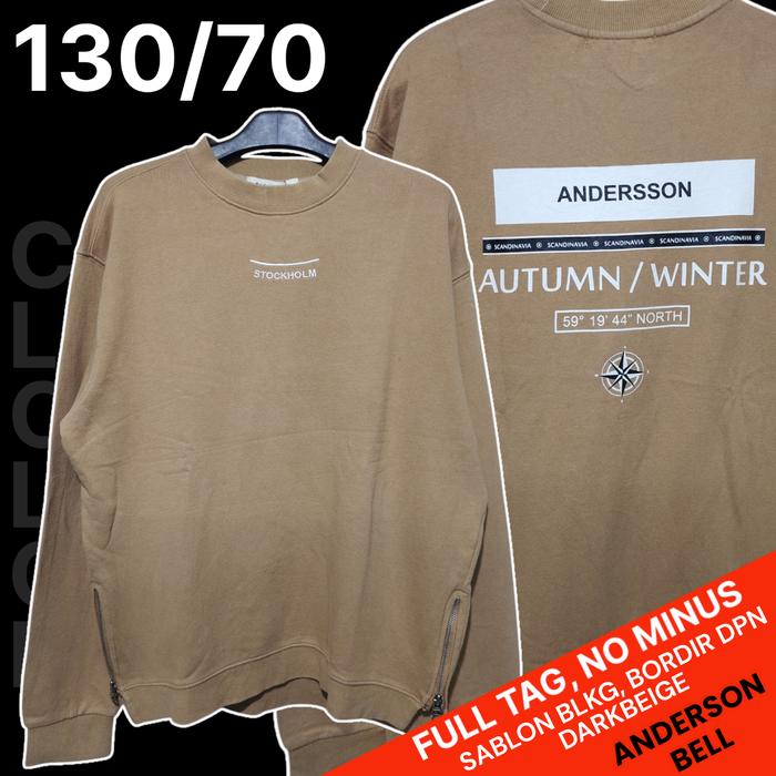 Sweater Beige Andersson Bell/Crewneck Beige Andersson Bell, Bekas