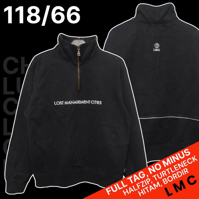 Sweater Hitam LMC/Crewneck Hitam LMC Lost Management City, Bekas