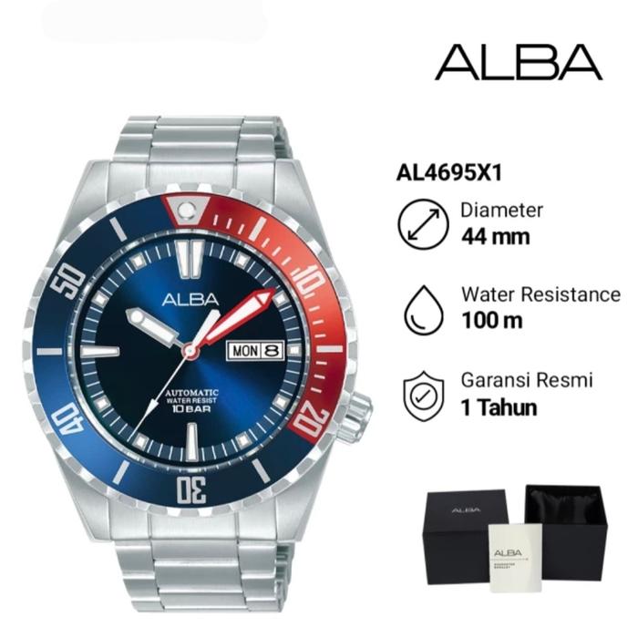 Jam Tangan Pria Alba Automatic AL4695X1 Original Garansi Resmi