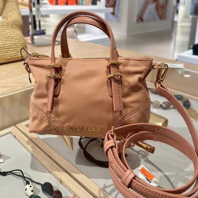 bimba nylon tote mini crossbody bag