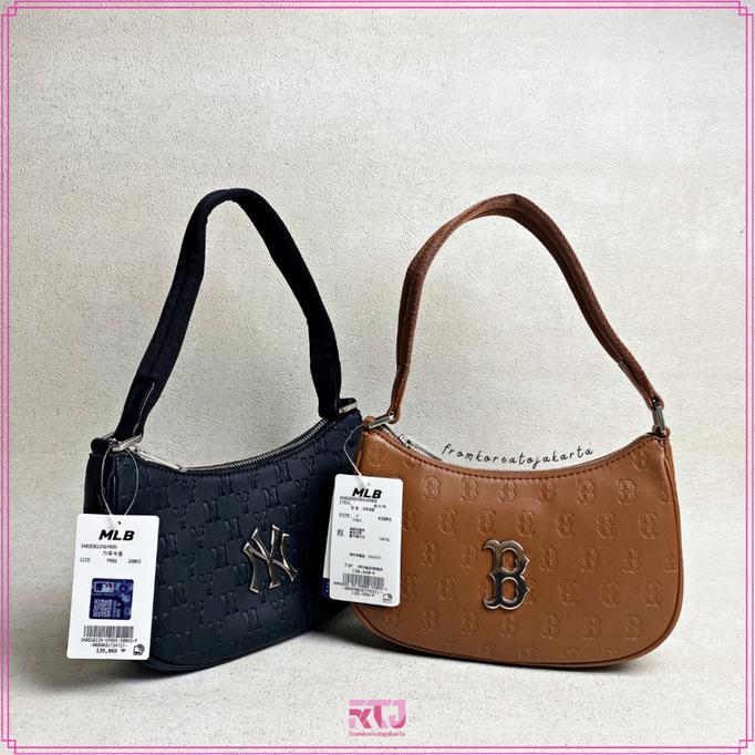 MLB MONOGRAM EMBO HOBO BAG NY YANKEES