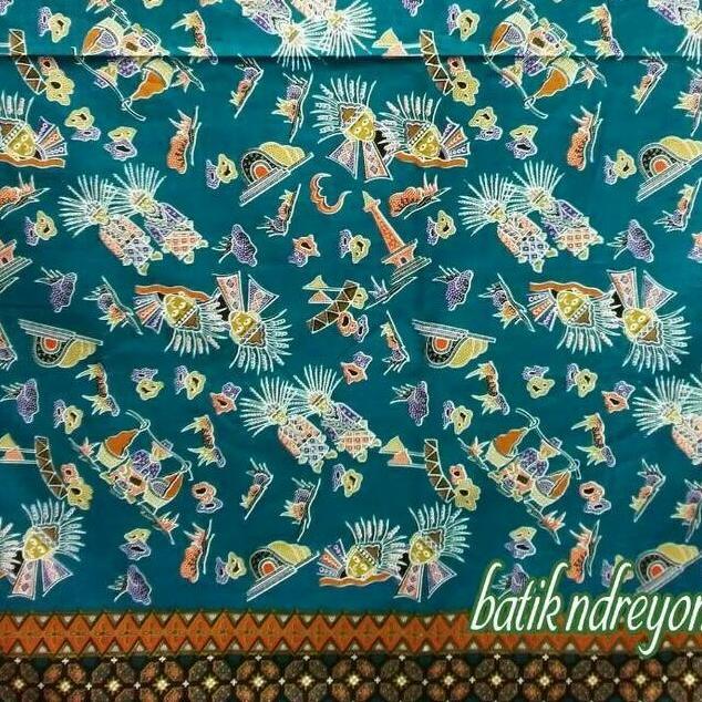 kain batik betawi kode keong mas, ada pilihan warna
