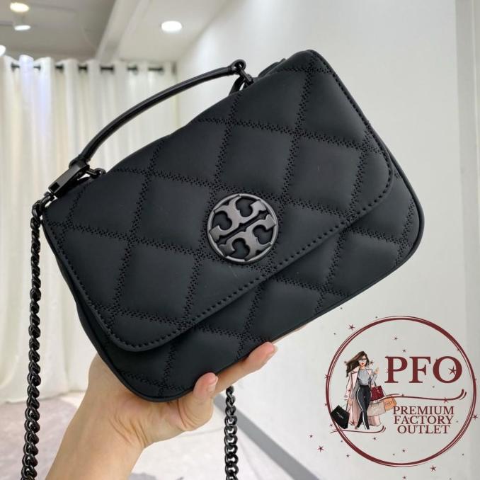 Tas TB 82366 Willa Matte Mini Top Handle Bag Black Sling Bag