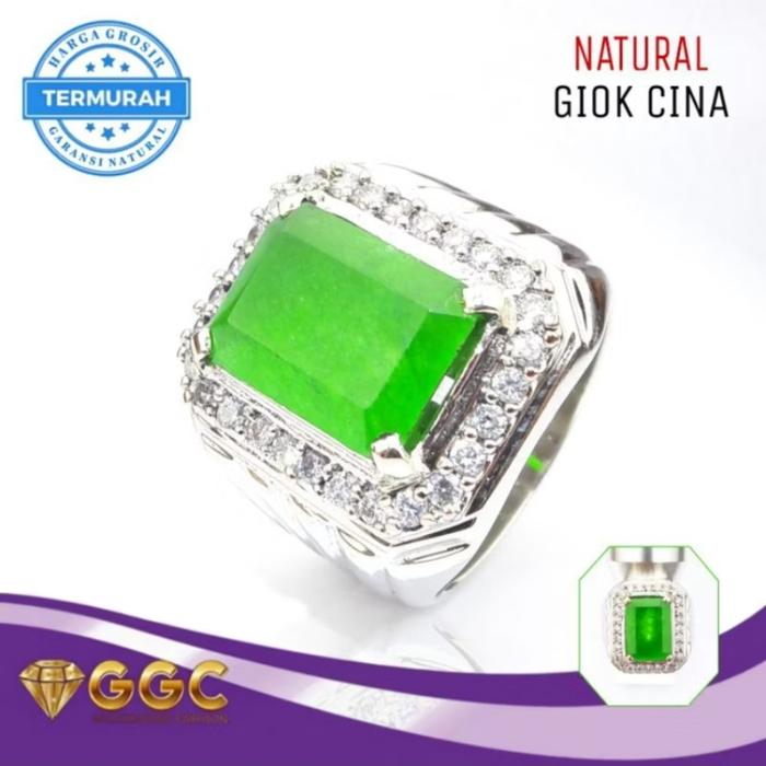 Cincin Batu Giok Cina Asli Natural Alam
