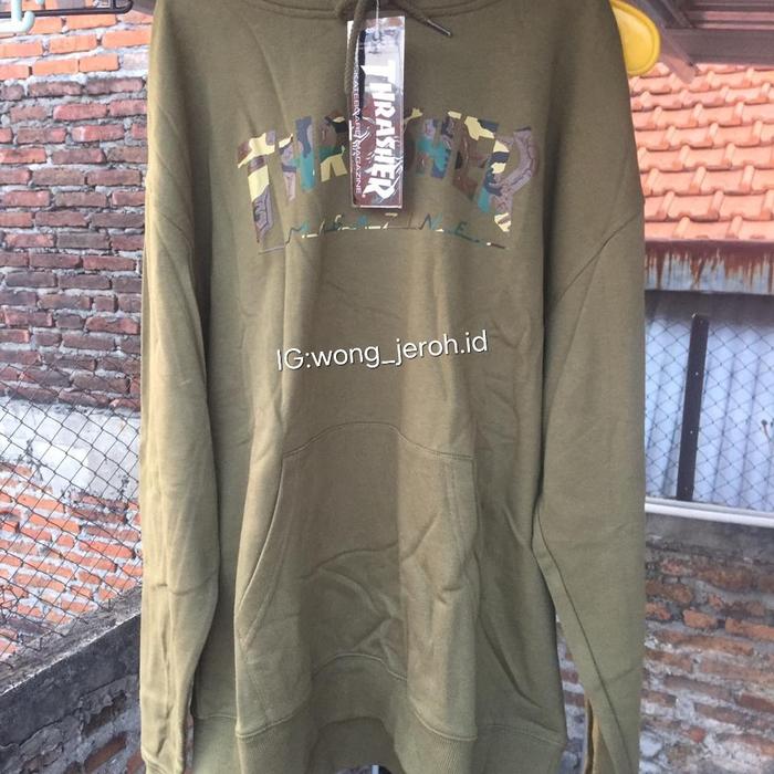 hoodie thrasher camo original