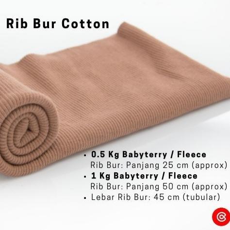 Kain Fleece Cotton Combed Kiloan Bahan Sweater Hoodie per Setengah Kg