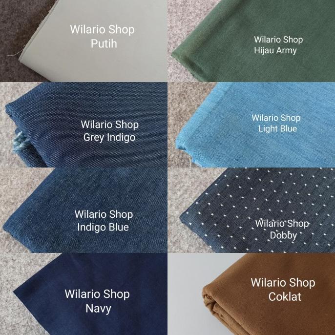 PER ROLL Bahan Kain Jeans Denim Tipis | Kain denim jeans untuk atasan