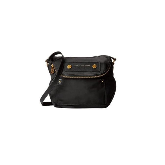 Tas Wanita Branded MJ Preppy Natasha Nylon Mini Crossbody Bag - Black