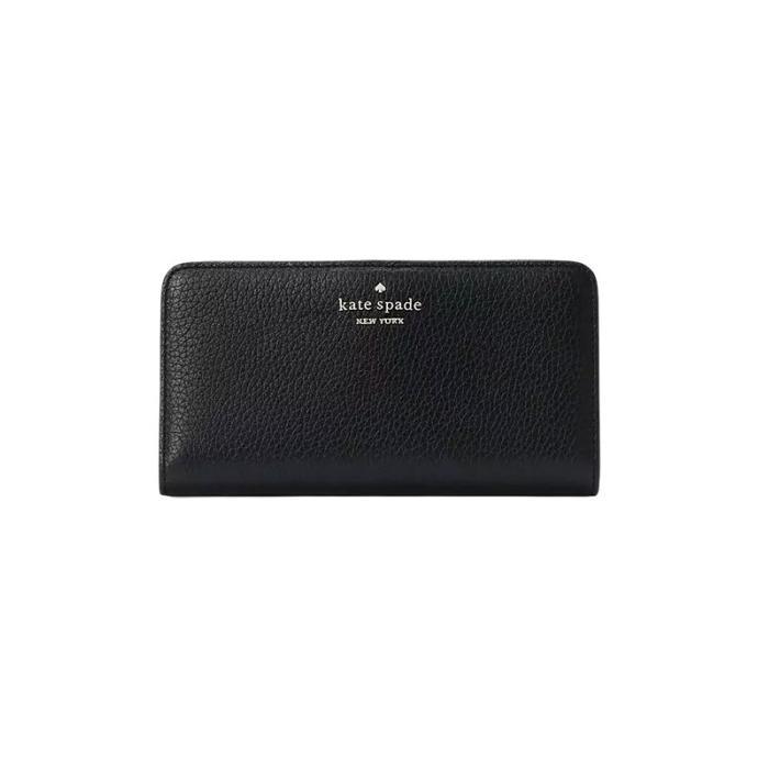 Dompet Branded Wanita KS Dumpling Large Slim Bifold Wallet - Black