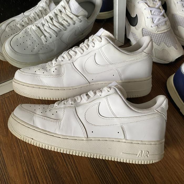 Nike af1 low full white casual original murah - sneakers second market