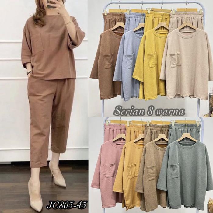 Setelan Wanita Polos Kekinian Rayon Premium Quality | Setelan Wanita | Rayon Premium | Polos Kekinia