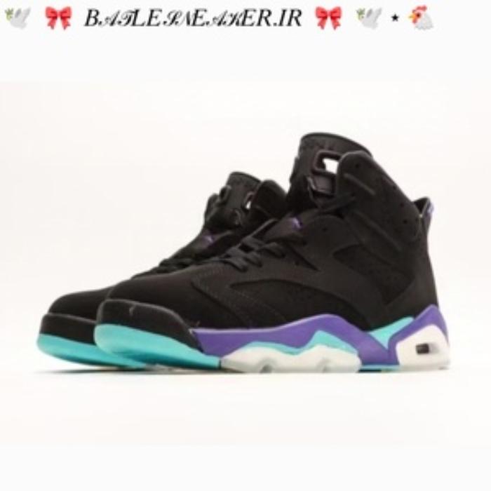 SEPATU NIKE AIR JORDAN 6 RETRO BLACK PURPLE BNIB