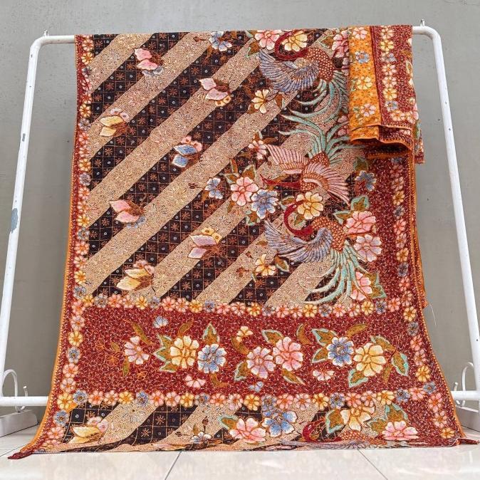 SETELAN SARUNG SELENDANG KAIN BATIK SUTERA ATBM GRADE B